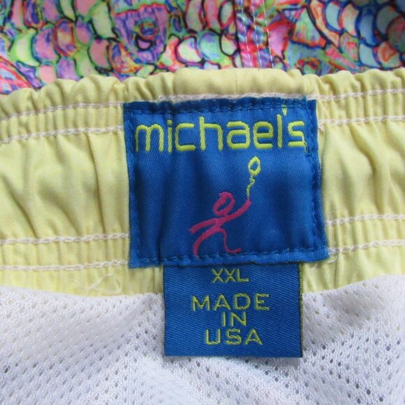 Michael's Men's Mesh Liner Swim Trunks Abstract Fish multicolored sz: 2xl - Picture 16 of 16